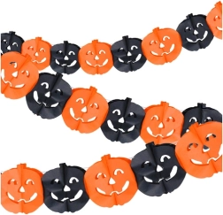 Papirsguirlande med græskar til Halloween 3 m Ruhhy - 1 stk.
