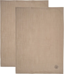 Canovacci da cucina in cotone marrone 70 × 50 cm, set da 2