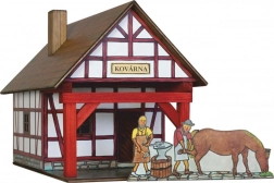 Half-timbered Blacksmith Wooden Building Kit