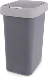 Plastični koš za smeti 25 l siv