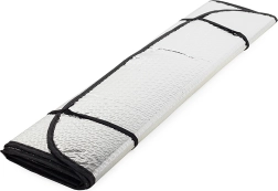 Sluneční clona na čelní sklo auta, reflexní fólie s přísavkami 130 × 60 cm