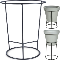 Dobbeltsidet metalplanteholder 45 × 53 cm, sort