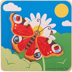 Bigjigs Toys stacking puzzle Life cycles – Butterfly
