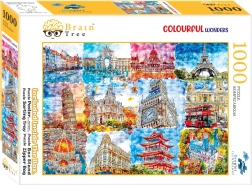Puzzle Brain Tree Monuments en couleurs 1000 pièces