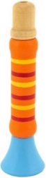 Wooden colorful whistle 12 cm for children