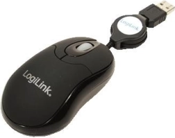 LogiLink Mini Mouse USB with Retractable Cable