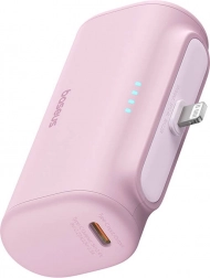 Baseus power bank compatta 5000 mAh 20 W rosa