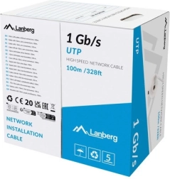 Síťový kabel LAN 100m šedý