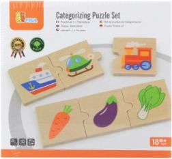 Puzzle logici in legno VIGA, 24 pezzi