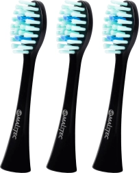 Náhradní hlavice pro sonický kartáček TOOTHIE X1, černé, 3 ks