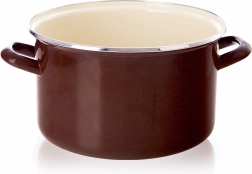 Casserole émaillée marron 26 cm, 6,5 l