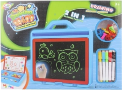 2-in-1 Drawing and Magnetic Board with Light-Up Pen