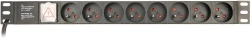 Ciabatta elettrica rack 8 prese FR 1U 16A wtyk Schuko 3m