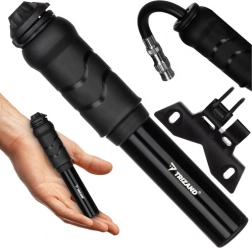 TRIZAND Hand Bicycle Mini Pump with Frame Mount, Compact Aluminum, 7 bar
