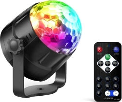Disco LED RGB Projectie Bol met Geluidssensor