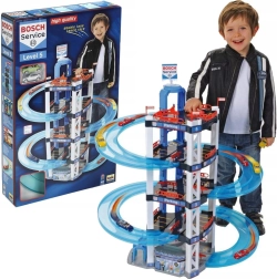 XXL parkeringshus til garage BOSCH Service med 5 etager 85 cm fra Klein + 2 biler