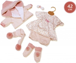 Abitino per bambola 42 cm – set floreale con accessori