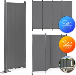 Foldable 4-piece garden and room partition gray MultiGarden