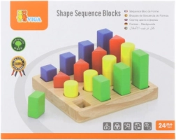 Puzzle ad incastro in legno – colori e forme