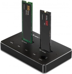 Stazione di docking per SSD M.2 | NVMe | SATA | USB-C | Dual 2 x 2TB