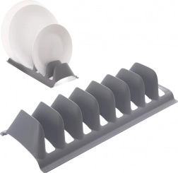 Stand for lids and plates, gray, 29.5 × 13.5 × 6 cm