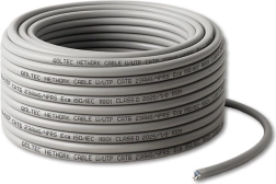 UTP CAT6 patch cable, copper Cu, 1 Gb/s, 100 m, gray