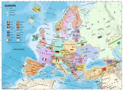 Puzzle della mappa dell'Europa 200 pezzi
