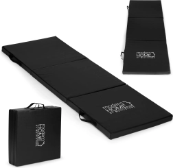 Folding gymnastics mat ModernHome 182 × 60 cm black