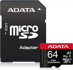 ADATA High Endurance microSD Card 64GB UHS-I U3 V30 A2