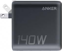 ANKER 140W PD 3.1 Wall Charger with USB‑C Cable and LED, Black
