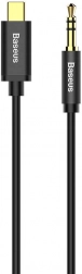 Audio kábel Baseus USB-C - 3,5 mm jack fekete 1,2 m
