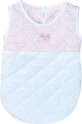 Petitcollin Schlafsack rosa-weiß für Puppen