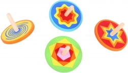 Toupie en bois colorée Bigjigs Toys