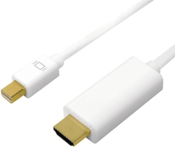 Kabel Mini DisplayPort na HDMI 4K bílý