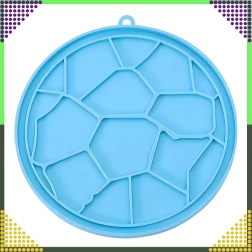 Tapis de léchage en silicone bleu pour chiens et chats