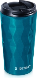 Mug isotherme en acier 430 ml – turquoise, à isolation sous vide