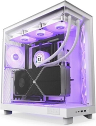 Boîtier PC NZXT H6 Flow RGB, blanc