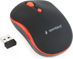 Wireless optical mouse black and red