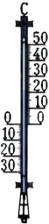 Termometro da parete per esterni 50 cm, nero