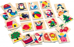 Bino marche per immagini in legno per asili