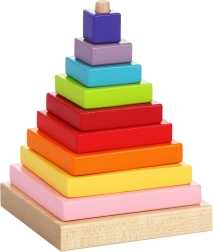 Colorful Pyramid - Wooden Puzzle for Children