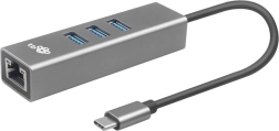 Adattatore USB-C con RJ45 + 3 porte USB-A - 1000 Mb/s