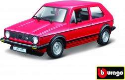 Modello Bburago auto Volkswagen Golf MK1 GTI rosso 1:24