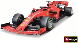 Modello di auto Bburago Ferrari SF90 F1 2019 Charles Leclerc 1:18