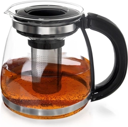 Glas tekande med rustfrit stål si 1,73 l