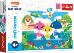 Slagalica Baby Shark – Obitelj morskih pasa na odmoru, 60 dijelova (33 × 22 cm)