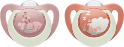 Sut NUK First Choice Night 0–6 m, 2 stk., kanin/lam