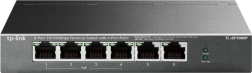 Stolní switch TP-Link s 6 porty 10/100 Mb/s a 4× poe+