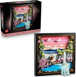 LEGO Art Kirschblüten-Landschaft – 3D japanische Wanddekoration