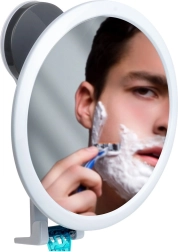 Kosmetické zrcátko s přísavkou a háčkem 17 cm